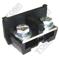 Terminal Block Cassette Type End Plate for TBC-200 | 200A Rated Current | Durable Porcelain Construction | by Tobin