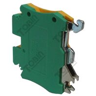 Terminal Earth 4mm 32A | Earth Din Terminal | 32A Current Rating | by Tobin