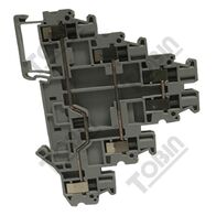 UT Terminal Triple Level 2.5mm | 3x32A Current Rating | DIN Rail Mountable | by Tobin