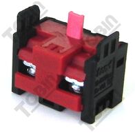 Contact Block 1 N/C | Single Normally Closed Contact | Red Color | by Tobin
