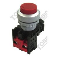 Pushbutton Raised Latching Red 1N/C Contact | Durable Design | Easy Identification | by Tobin