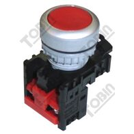 Pushbutton Flush Latching Red 1NC Contact | Durable Design | Easy Identification | by Tobin