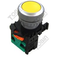 Pushbutton Flush Latching Amber 1NO Contact | Sleek Design | Clear Visual Identification | by Tobin