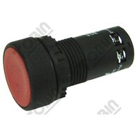 Pushbutton Monobloc Flush Red | 1 N/O & 1 N/C Contacts | Easy Identification | by Tobin