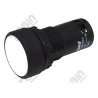 Pushbutton Monobloc Flush White | 1 N/O & 1 N/C Contacts | Durable Design | by Tobin