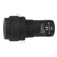 Pushbutton Monobloc Raised Black | 1 N/O & 1 N/C Contacts | Durable Design | by Tobin