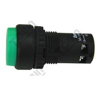 Pushbutton Monobloc Raised Green | 1 N/O & 1 N/C Contacts | Durable Design | by Tobin