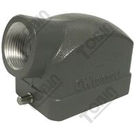 Housing 6P Alum Horizontal Hood | 2 Pins | PG16 Cable Gland Compatibility | Durable Aluminum Construction | by Tobin