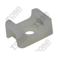 Cable Tie Base | Heavy Duty Screw & Pushmount | Durable White | by Tobin