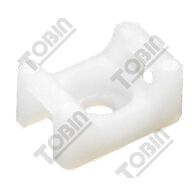 Cable Tie Base White | Durable Plastic | Screw & Push Mount | 5 mm Tie Width | by Tobin
