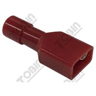 Red Female Quick Connect Terminal | 0.5-1.5mm Wire Size | Fully Insulated | 6.3x0.8mm Tab | @Pack of 100 | by Tobin