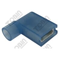 Female Quick Connect Terminal | 90 Degree Angle | Fully Insulated | 1.5-2.5mm² Compatibility | @Pack of 50 | by Tobin