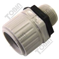 Conduit Fitting PVC 25mm Push Lock | Includes Locknut | Compatible with Eureka Conduit | by Tobin