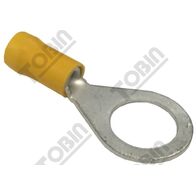 Ring Terminal Yellow 2.5-6.0mm | 12mm Stud | Insulated & Durable | @Pack of 50 | by Tobin