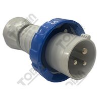 Straight Plug 16A 240VAC 2P+E | IP67 Rated | Heavy Duty Electrical Plug | by Tobin
