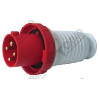 Straight Plug 63A 415VAC 3P+E | IP67 Rated | IEC 309 Standard | by Tobin