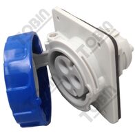 Panel Mount Sockets 16A 240V 2P+E | IP67 Rated | Secure Panel Mount Design | by Tobin