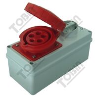 Switched Socket Outlet IP67 | 32A Current Rating | 415V Voltage | 3P+N+E Configuration | by Tobin