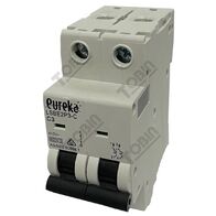 MCB EUREKA 2 Pole 3A C Curve Miniature Circuit Breaker | 6kA Breaking Capacity | by Tobin