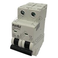 MCB EUREKA 2 Pole 6A C Curve Circuit Breaker | 6kA Breaking Capacity | Ideal for Residential & Commercial Use | by Tobin
