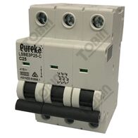 MCB EUREKA 3 Pole 25A C Curve Circuit Breaker | 6kA Breaking Capacity | by Tobin