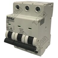 MCB EUREKA 3 Pole 25A D Curve Circuit Breaker | 6kA Breaking Capacity | High Inrush Current Protection | by Tobin