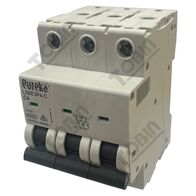 MCB EUREKA 3 Pole Miniature Circuit Breaker | 4A C Curve | 6kA Breaking Capacity | by Tobin