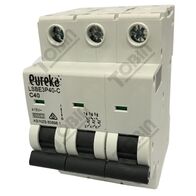 MCB EUREKA 3 Pole 40A C Curve Circuit Breaker | 6kA Breaking Capacity | by Tobin