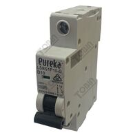 MCB EUREKA 1 Pole 10A D Curve Circuit Breaker | 10kA Breaking Capacity | by Tobin