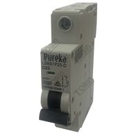 MCB EUREKA 1 Pole 20A D Curve | 10kA Breaking Capacity | by Tobin