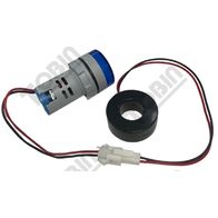 Ammeter 22mm CT Operated | 0-100A Measurement Range | Blue Display | by Tobin