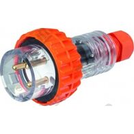 Straight Plug 3 Round Pin | 20A 250V | IP66 Rated | by Tobin