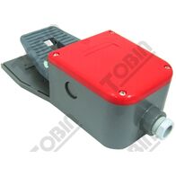 Foot Switch Plastic 240V 10A | IP65 Rated | Red Unguarded | by Tobin