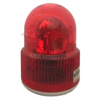 12VDC Red LED Revolving Warning Light | 125mm Diameter | High Visibility | by Tobin