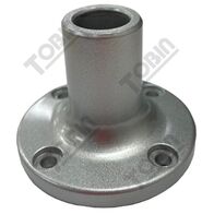 Tower Light Circular Mounting Bracket | Fits 18mm Pole Bases | Durable Metal Alloy | Secure Installation | by Tobin