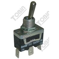 Toggle Switch 10A Double Pole On Off On | Metal Lever | Quick Connect Terminals | by Tobin