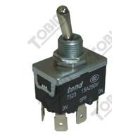 Toggle Switch 15A Double Pole DPDT | ON/OFF/ON Positions | Quick Connect Terminals | by Tobin
