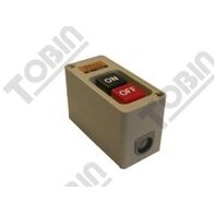 Power Switch Enclosure 15A 3 Pole ON/OFF | Surface Mount Design | Durable Plastic | by Tobin