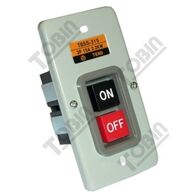 Power Switch Enclosure 15A 3 Pole ON/OFF | Latching Operation | Flush Mount Plastic | by Tobin