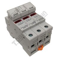 Fuse Disconnector 3 Pole 32A Illuminated | DIN Rail Mount | Indicator Light | by Tobin