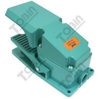 Foot Switch Metal 240V 10A | Push On/Push Off Operation | Durable Metal Construction | by Tobin