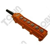 Hoist Switch 6 Button Single Speed | Ergonomic Pendant Design | Durable for Industrial Use | by Tobin