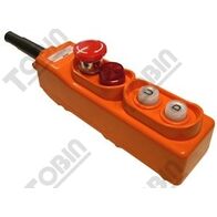 Hoist Switch Waterproof 2 Button | Emergency Stop Functionality | Indicator Light | Up & Down Operation | by Tobin