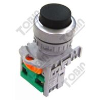 Pushbutton Raised Black Switch | 1 N/O Contact | Easy Operation | by Tobin