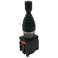 Joystick 4 Position Spring Return | 22mm Diameter | 4 Normally Open Contacts | by Tobin