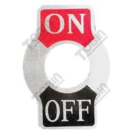 Toggle Switch On/Off Label | Durable Plastic | Clear Legend Design | Easy Installation | by Tobin