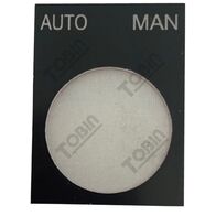 Pushbutton Legend Plate Auto-Man | Durable Plastic | Clear Identification | Easy Installation | by Tobin
