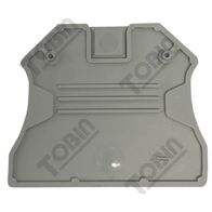 ST Terminal End Cover D-UT2.5 | Durable Plastic | DIN Rail Compatible | by Tobin