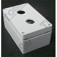 Pushbutton Enclosure Aluminium | Durable 2 Hole Design | 57mm Depth | by Tobin