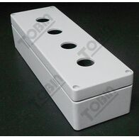 Pushbutton Enclosure Aluminium | 4 Hole Design | 57mm Depth | Durable Construction | by Tobin